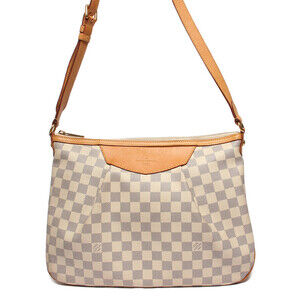 Louis Vuitton Siracusa Damier Azur White Shoulder Bag
